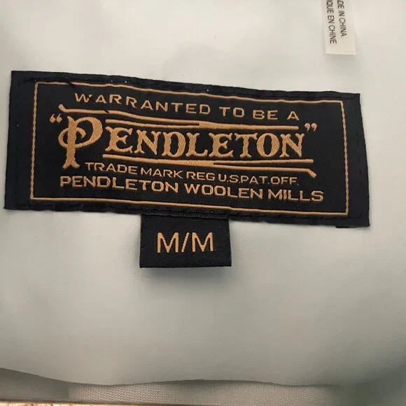 Pendleton Blue Raincoat Size M Detachable Hood - Picture 4 of 8